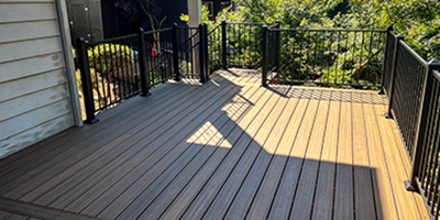 Manufactured wood decking